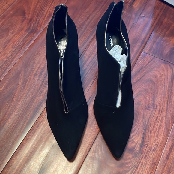 BCBGMaxazria black suede booties 10 - Picture 1 of 7
